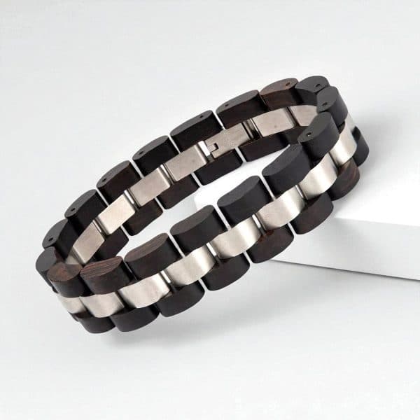 Heren houten armband