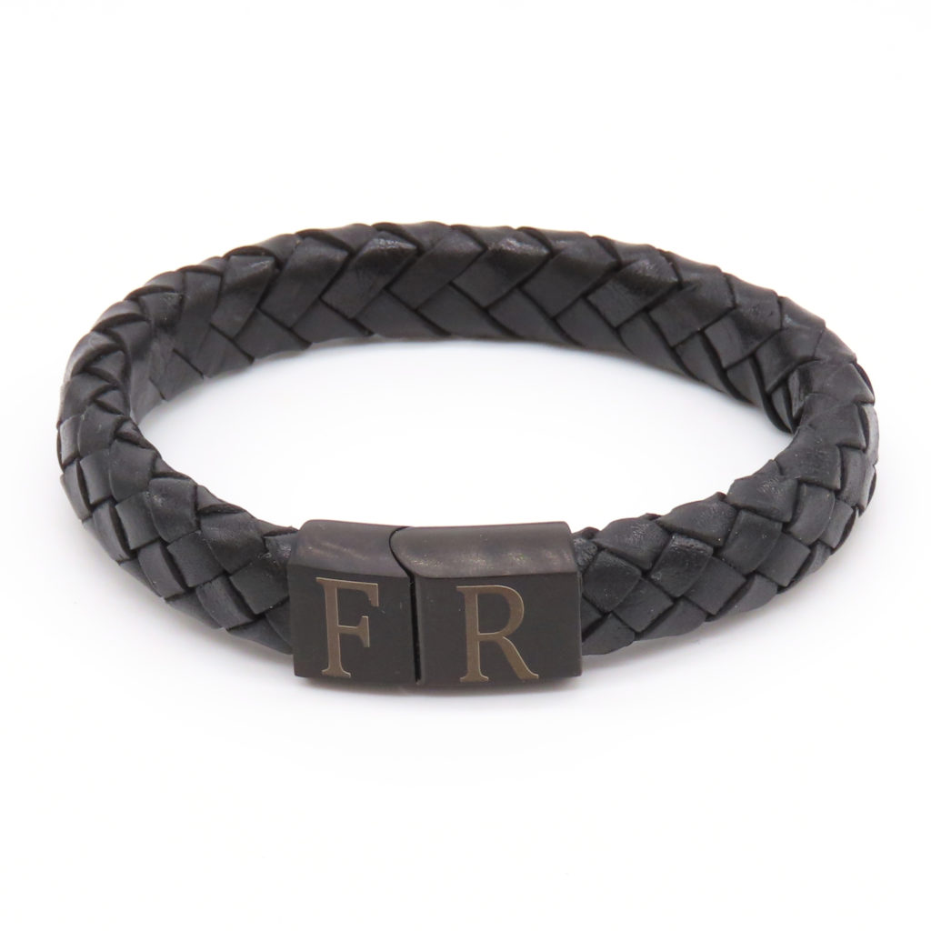 Feyenoord Rotterdam Armband zwarte Rvs sluiting zwart leer - Afbeelding 4