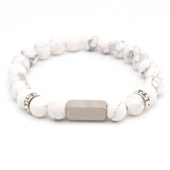 Graveer Armband-White 8mm
