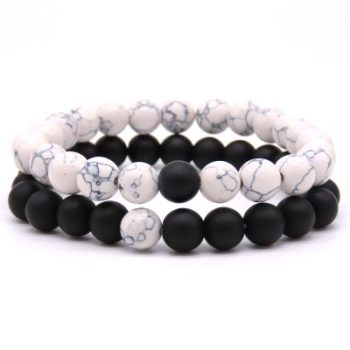 Zwart Wit armbanden set
