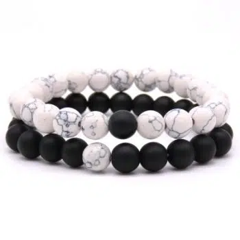 Zwart Wit armbanden set