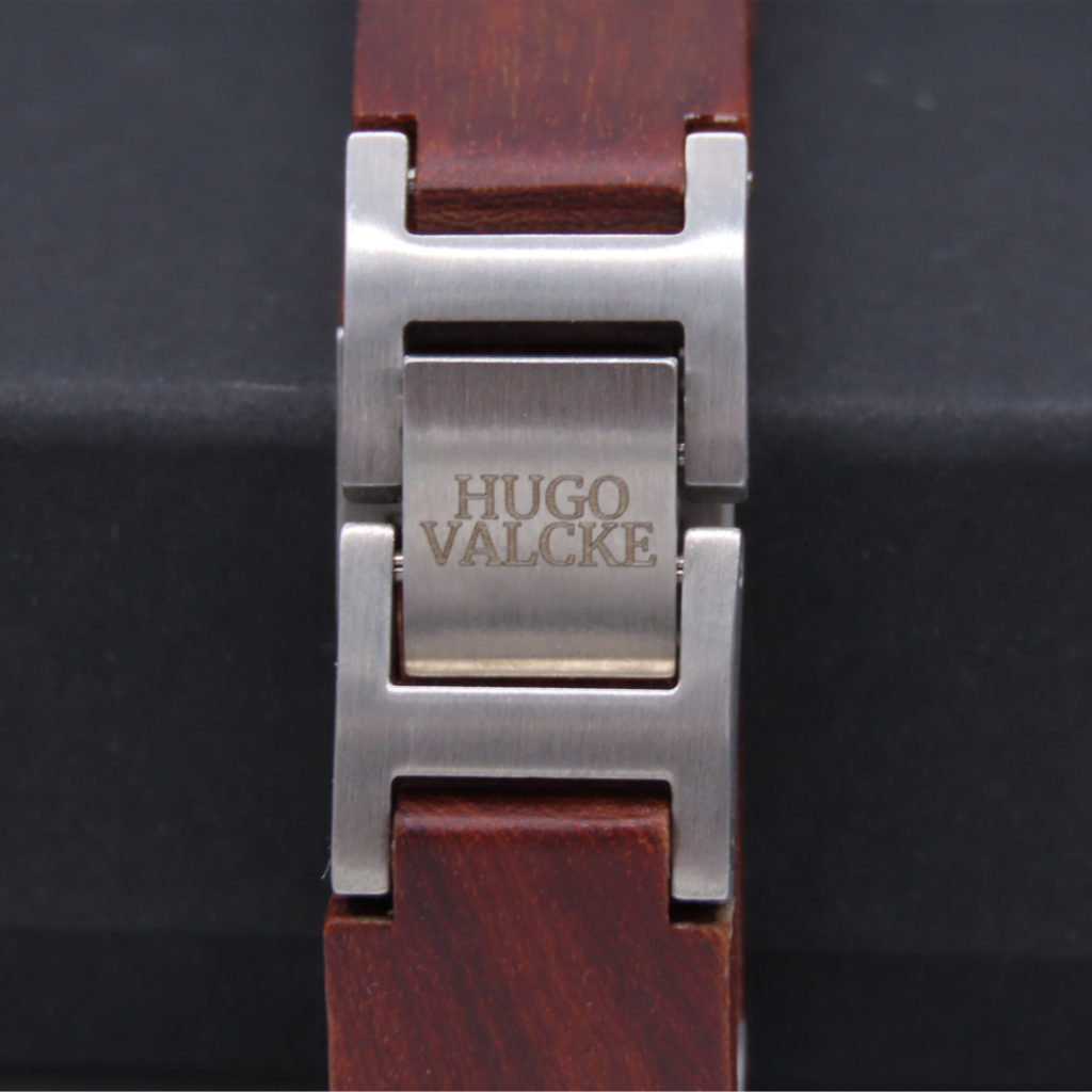 Hugo Valcke Wood-Brown-Silver Armband 14mm - Afbeelding 5