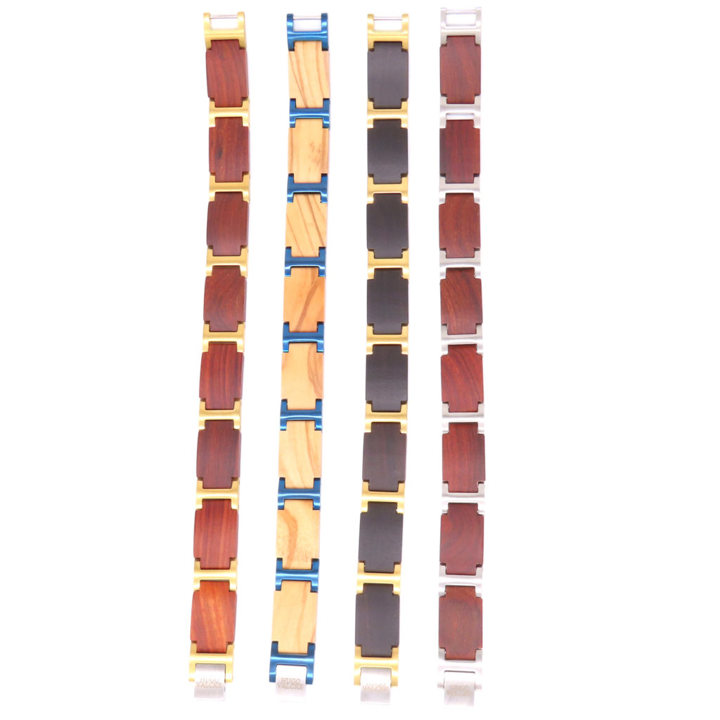 Hugo Valcke Hout-Blauw Armband 14mm - Afbeelding 7