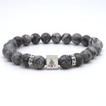 Hugo Valcke Grey Darkness 8mm Armband