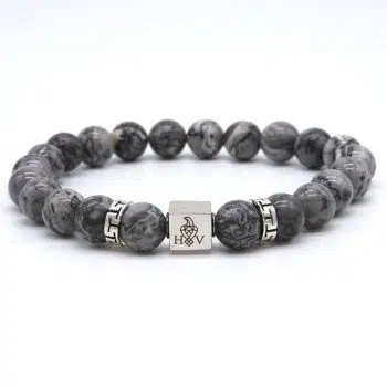 Hugo Valcke Grey Darkness 8mm Armband