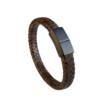 Gevlochten Armband bruin