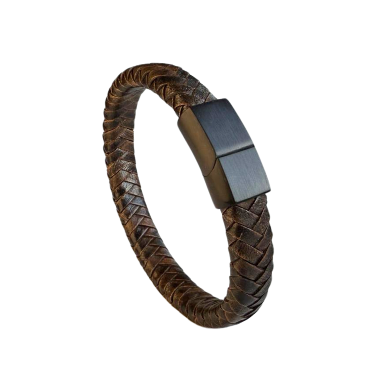 Gevlochten Armband bruin