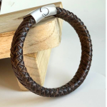 Gevlochten Armband bruin