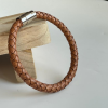 Heren armband leer bruin