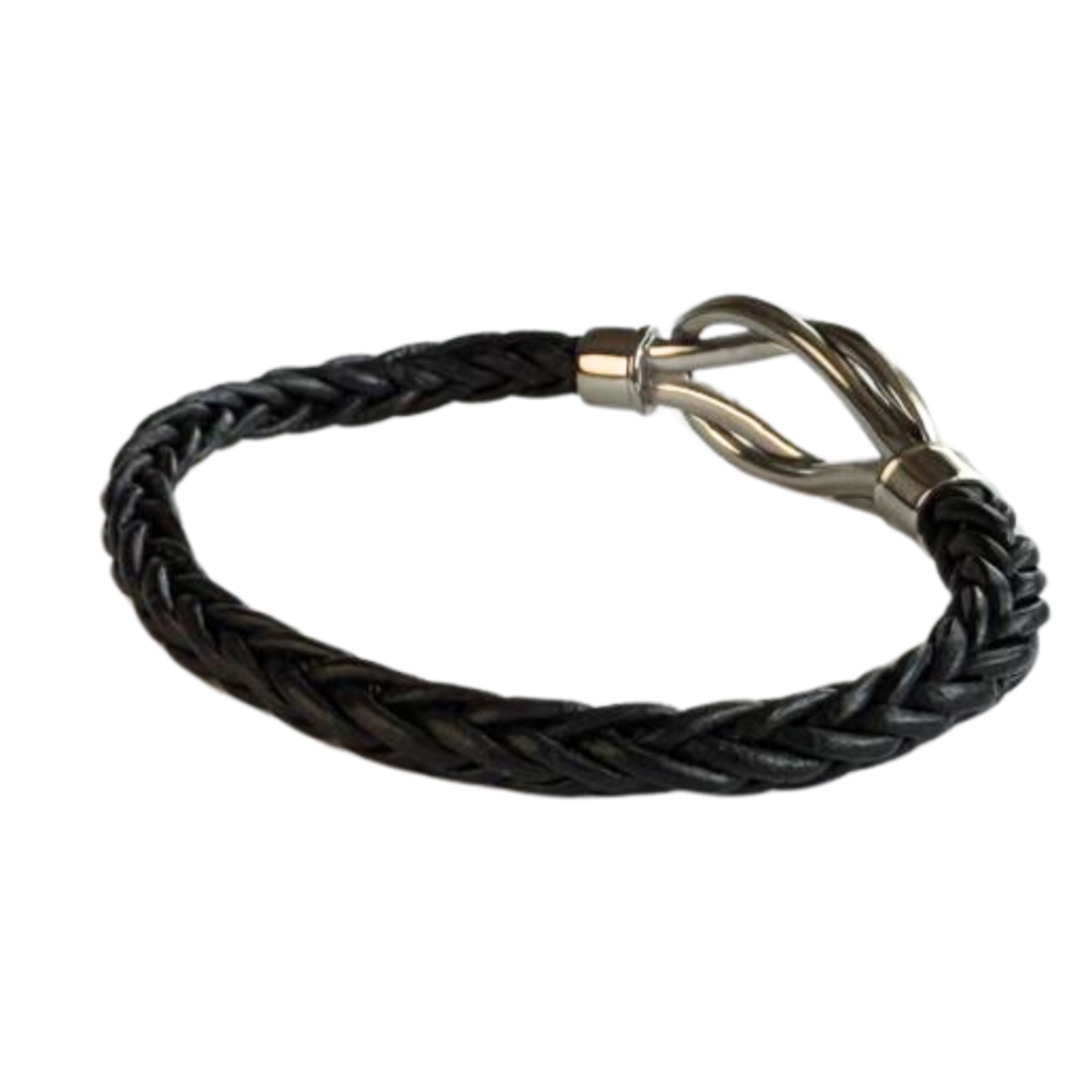 Gevlochten Armband Zwart Infinity - Afbeelding 2