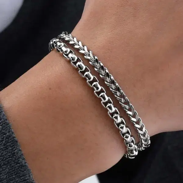 Heren armband metaal