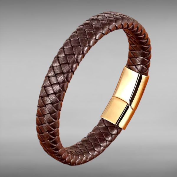 Heren armband leer