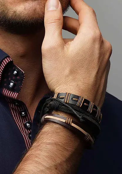 Leer-armbanden